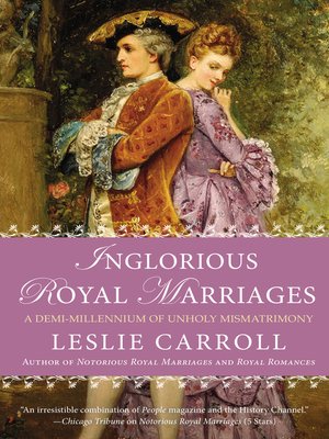 cover image of Inglorious Royal Marriages